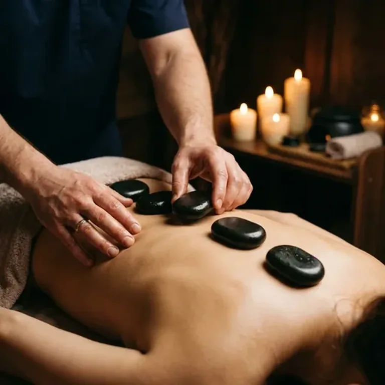Massage med heta stenar